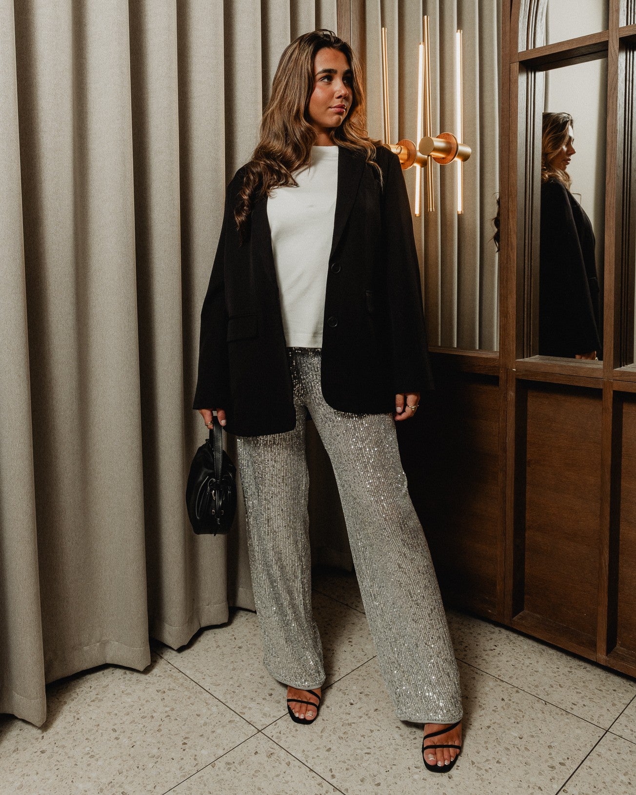 NMSCARLET Trousers - Silver